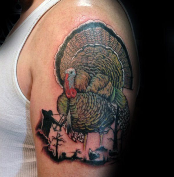 tatuaje pavo para hombre 10