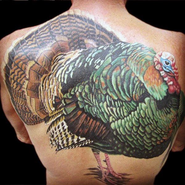 tatuaje pavo para hombre 15