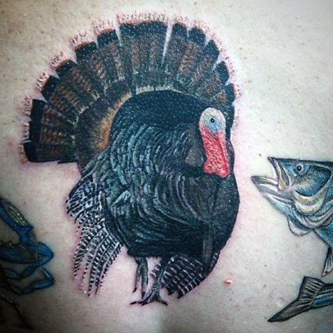 tatuaje pavo para hombre 27