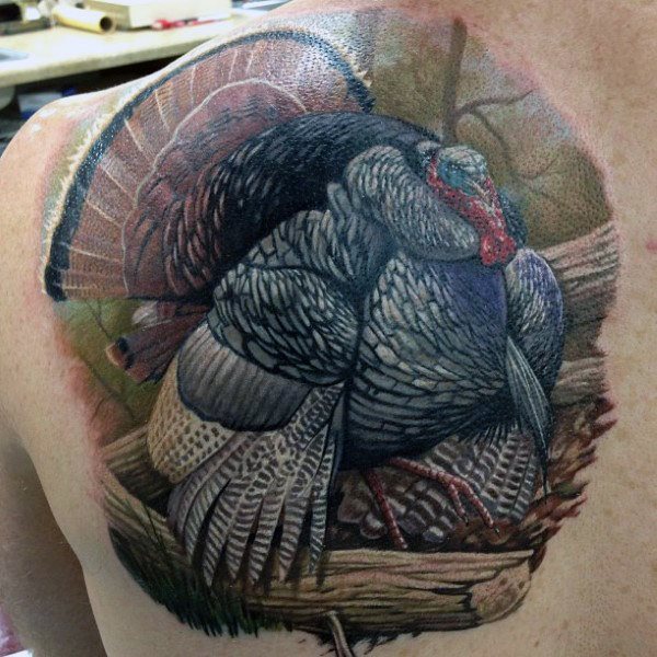 tatuaje pavo para hombre 28