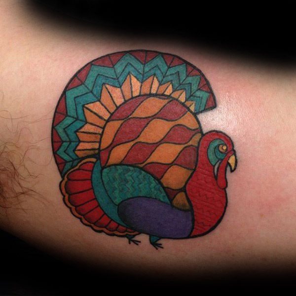 tatuaje pavo para hombre 33