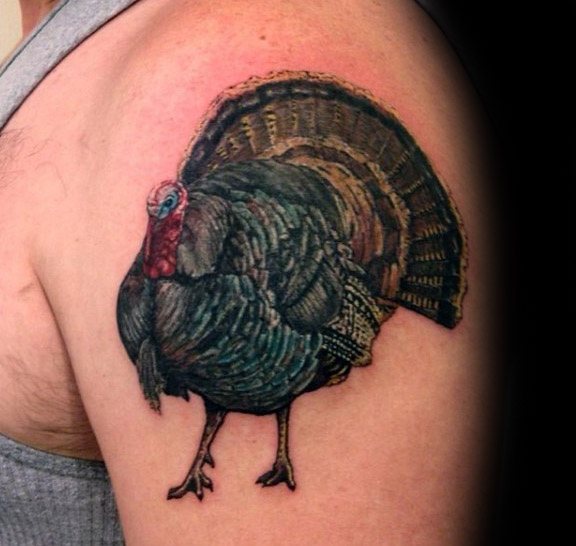 tatuaje pavo para hombre 34