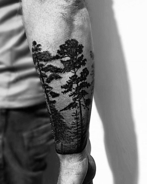 tatuaje perfecto arbol para hombre 13