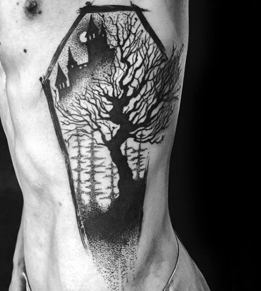 tatuaje perfecto arbol para hombre 35