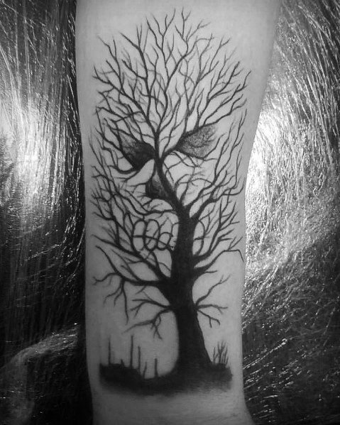 tatuaje perfecto arbol para hombre 40