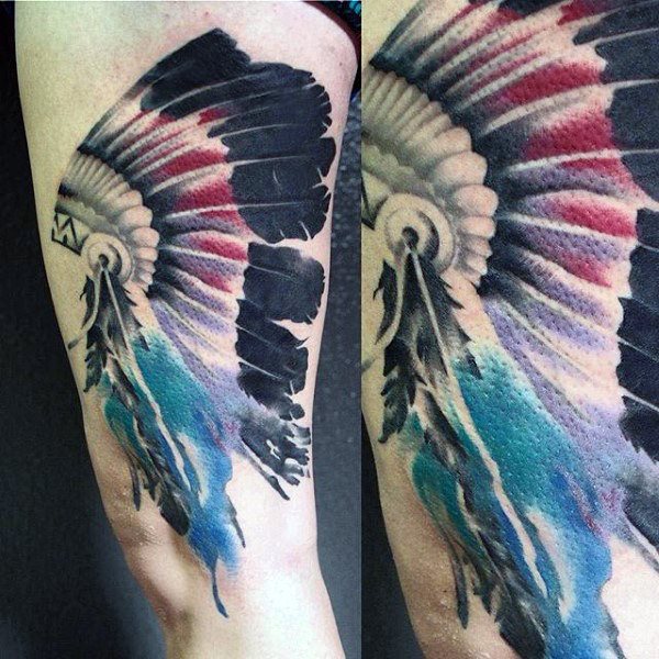 tatuaje plumas para hombre 24