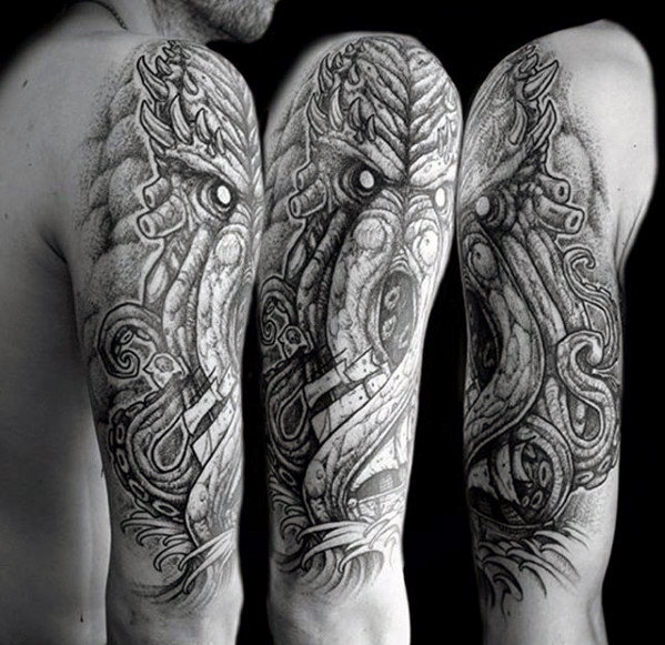 tatuaje pulpo brazo para hombre 05
