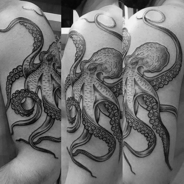 tatuaje pulpo brazo para hombre 23