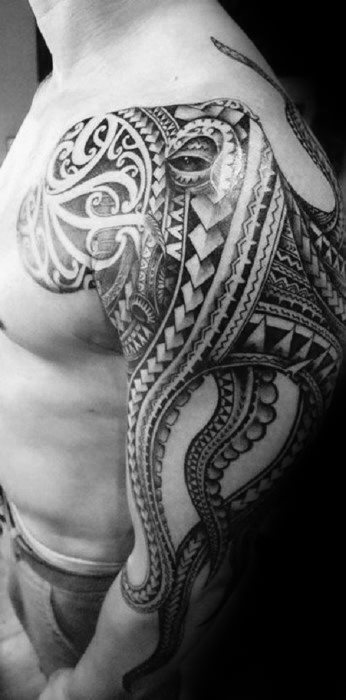 tatuaje pulpo brazo para hombre 33