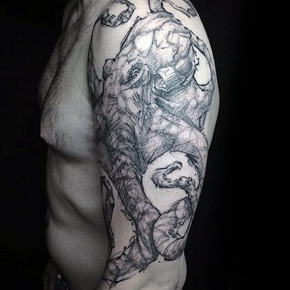 tatuaje pulpo brazo para hombre 44