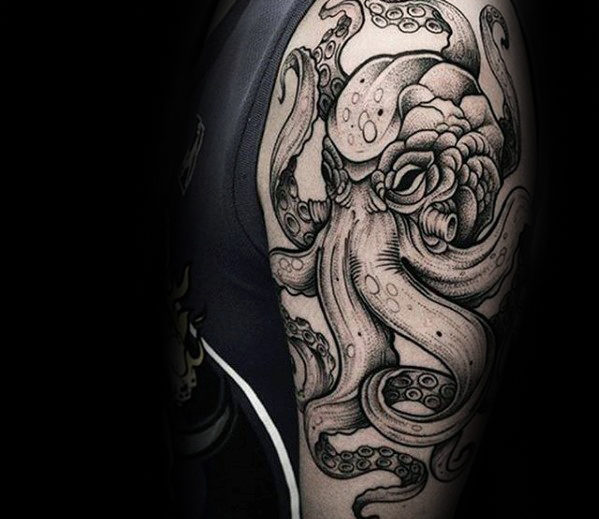 tatuaje pulpo brazo para hombre 49