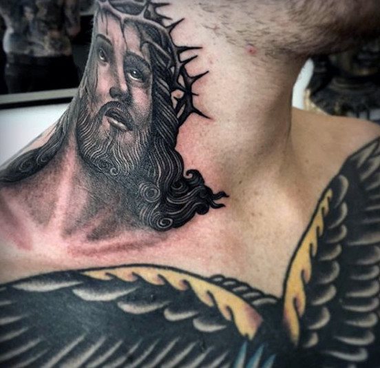 tatuaje religioso para hombre 100
