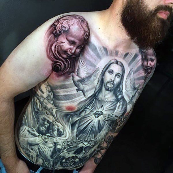 tatuaje religioso para hombre 26