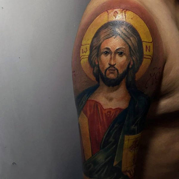 tatuaje religioso para hombre 63