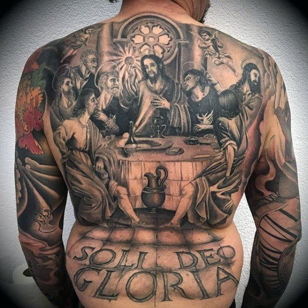tatuaje religioso para hombre 80