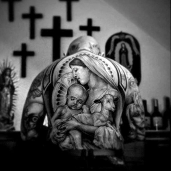 tatuaje religioso para hombre 92
