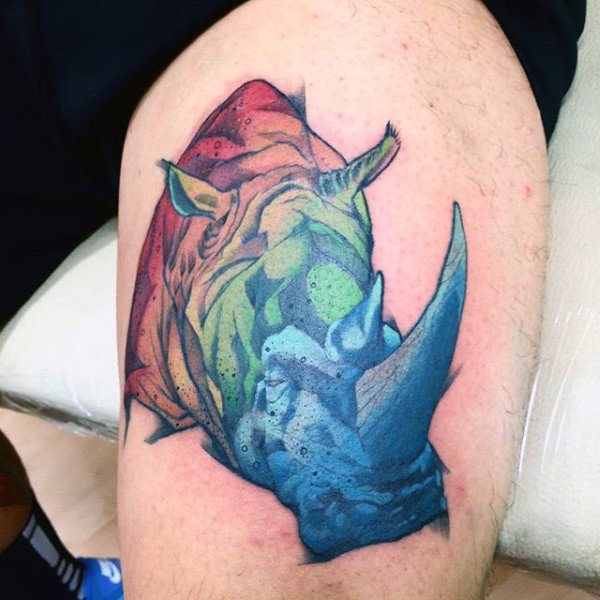 tatuaje rinoceronte para hombre 05