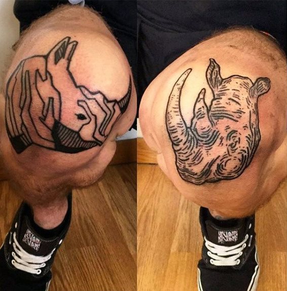 tatuaje rinoceronte para hombre 06