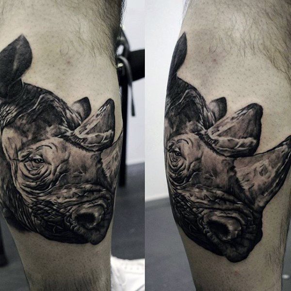 tatuaje rinoceronte para hombre 29