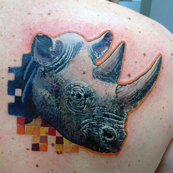 tatuaje rinoceronte para hombre 32
