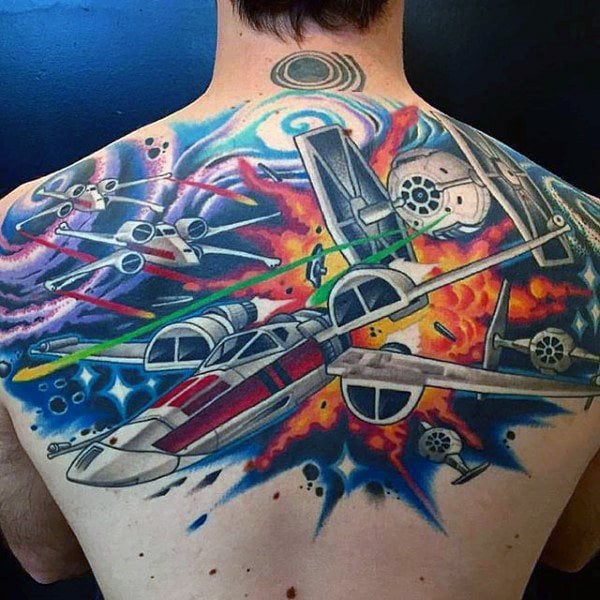 tatuaje star wars para hombre 103