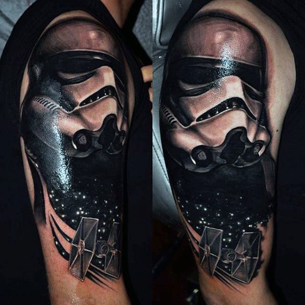 tatuaje star wars para hombre 111