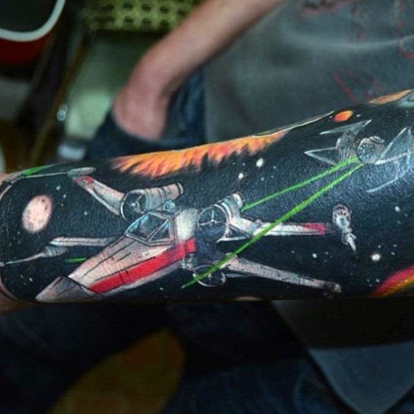 tatuaje star wars para hombre 14