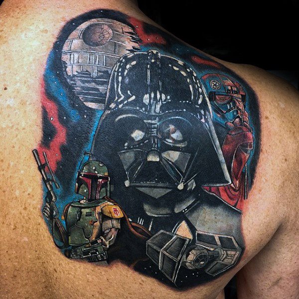 tatuaje star wars para hombre 35