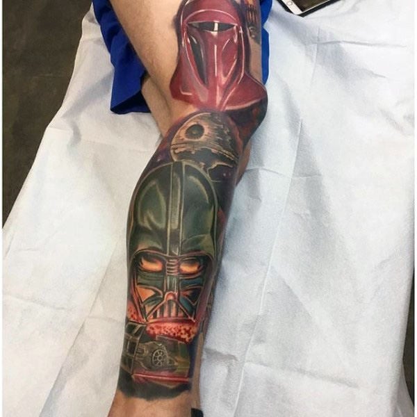 tatuaje star wars para hombre 36