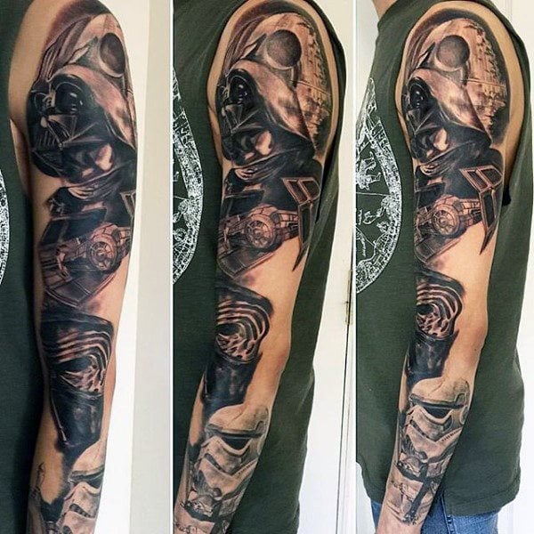 tatuaje star wars para hombre 37