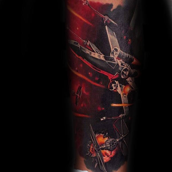 tatuaje star wars para hombre 47