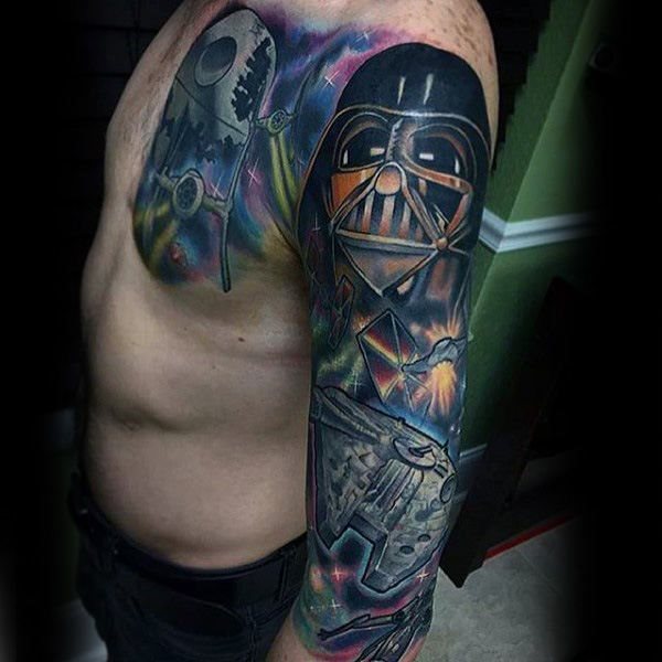 tatuaje star wars para hombre 57