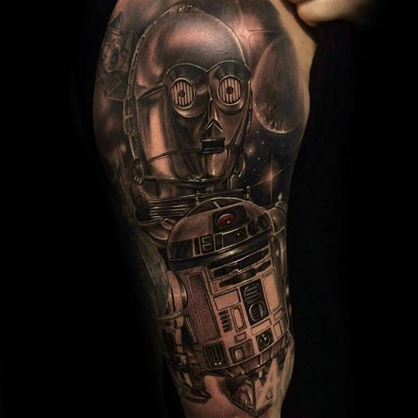 tatuaje star wars para hombre 77