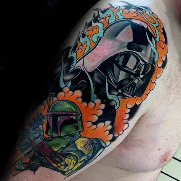 tatuaje star wars para hombre 98