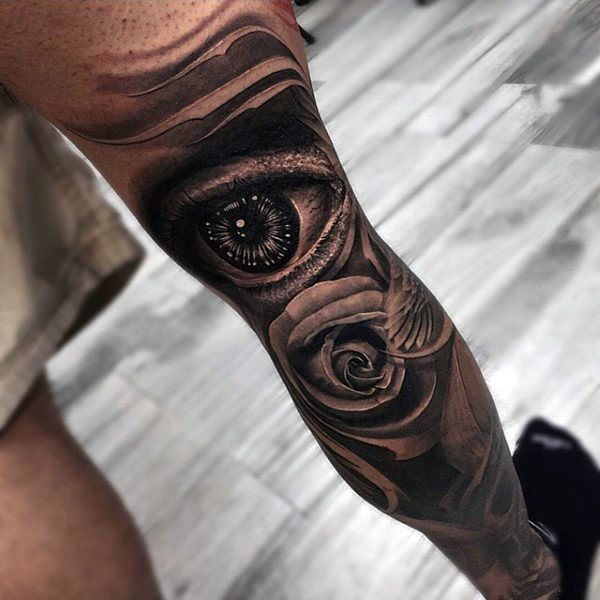 tatuaje tinta negra para hombre 16