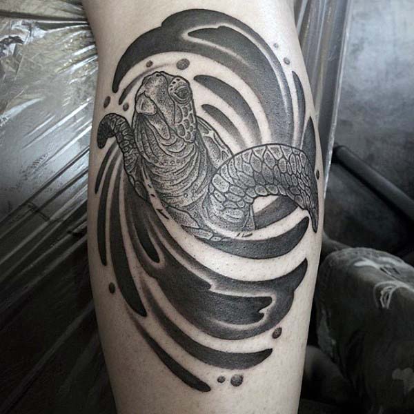 tatuaje tortuga para hombre 04