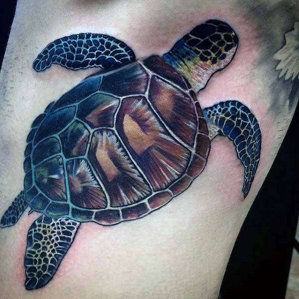 tatuaje tortuga para hombre 07