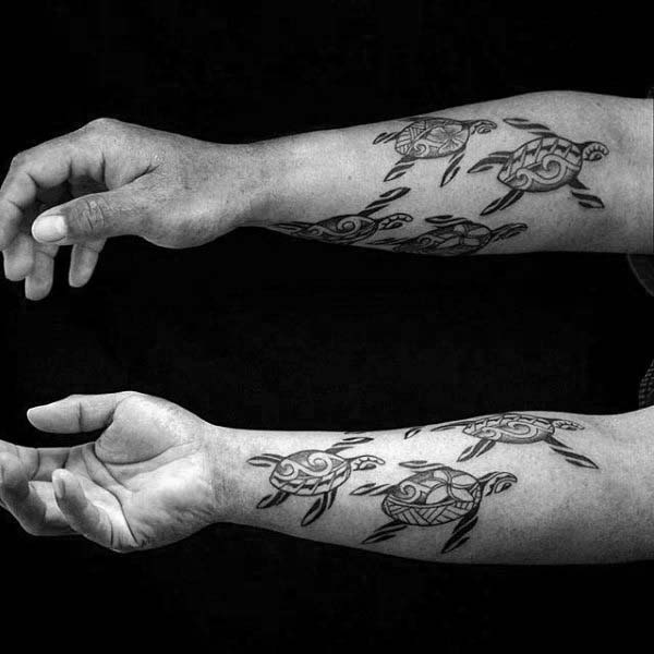 tatuaje tortuga para hombre 11