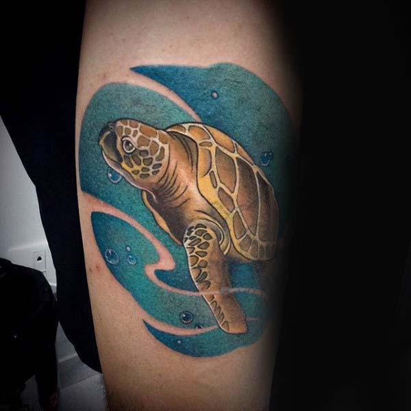 tatuaje tortuga para hombre 31