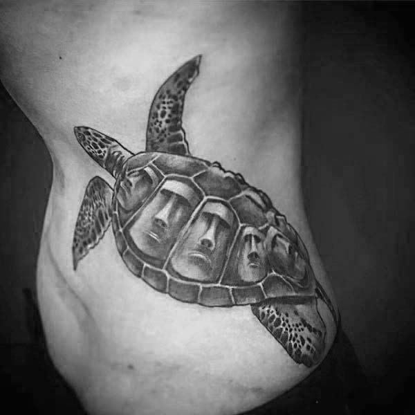 tatuaje tortuga para hombre 36