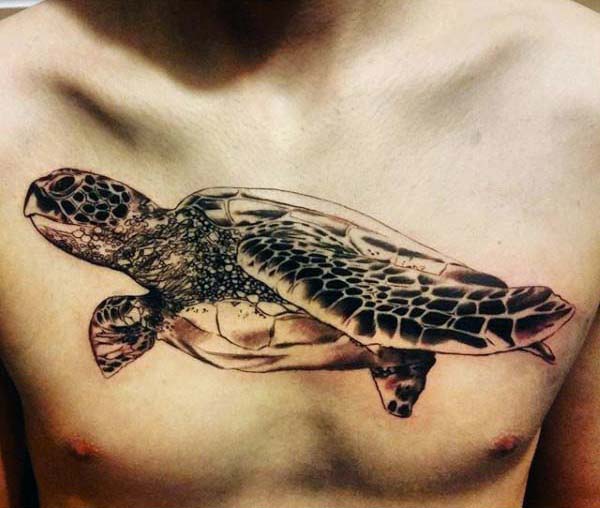 tatuaje tortuga para hombre 45