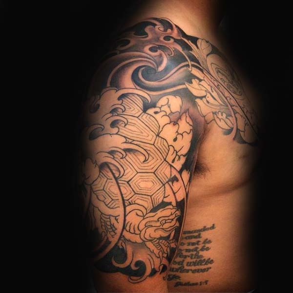 tatuaje tortuga para hombre 57