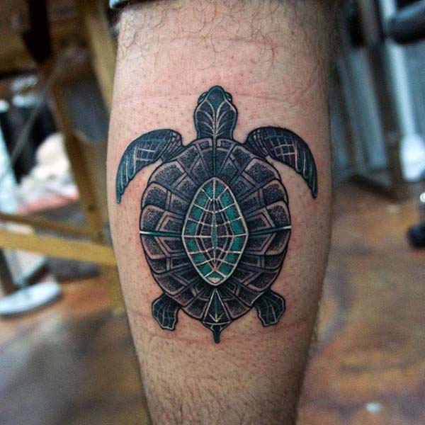 tatuaje tortuga para hombre 64