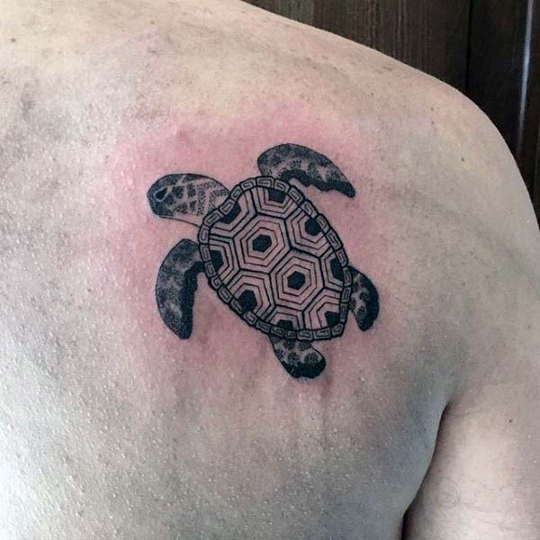 tatuaje tortuga para hombre 65