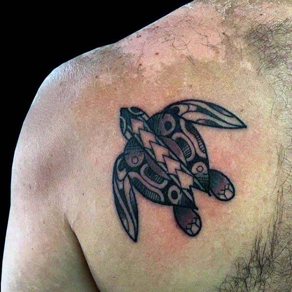 tatuaje tortuga para hombre 67