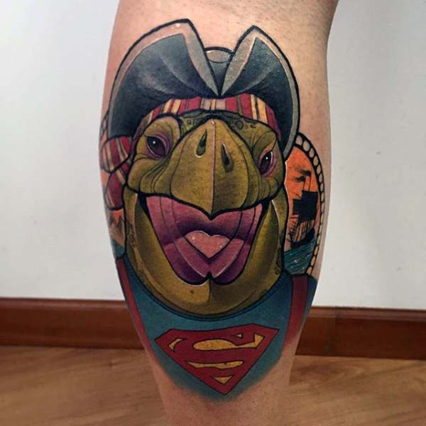 tatuaje tortuga para hombre 73