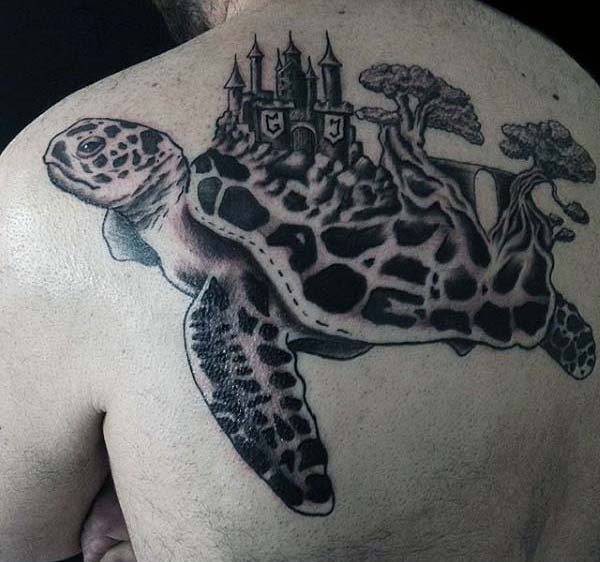 tatuaje tortuga para hombre 83