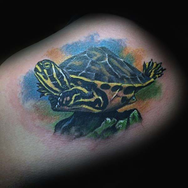 tatuaje tortuga para hombre 86