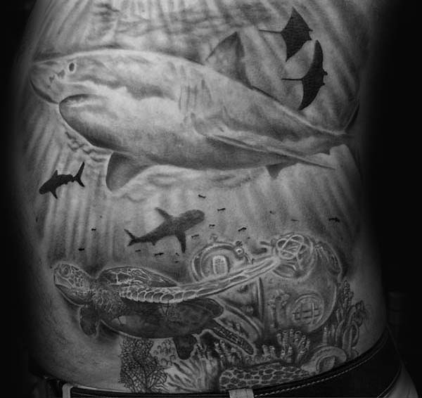 tatuaje tortuga para hombre 89