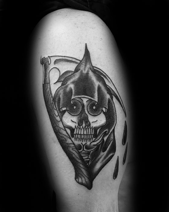 tatuaje tradicional muerte para hombre 02